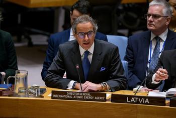 Глава МАГАТЭ Рафаэль Мариано Гросси в Совете Безопасности ООН.